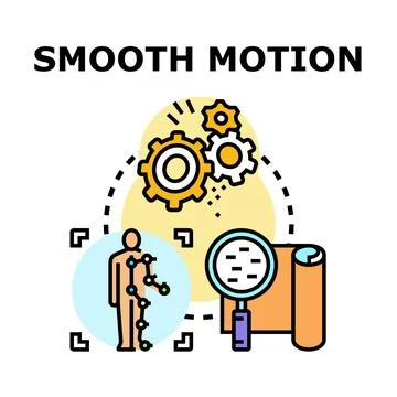 Smooth motion concept for animation and technology Stock Illustration
