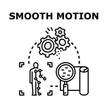 Smooth motion concept for animation and technology Stock Illustration