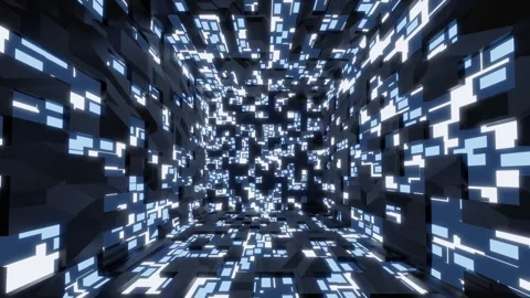 Smooth Motion Graphic in a Boxy Room Stock-Footage 282919270