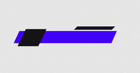 Smooth movement Animation of the modern lower third in 4k - Alpha Channel. Stock Footage 254459862