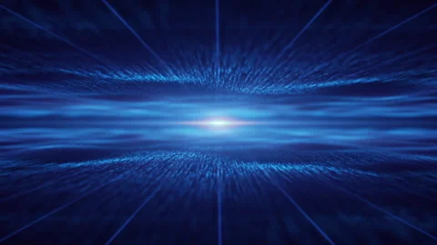 Smooth movement of luminous particles Vidéo 243839010