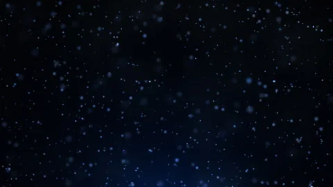 Smooth movement of particles with blue glow Stock Footage 267722682