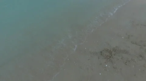 Smooth movement from sand to the beach Stock Footage 57297775