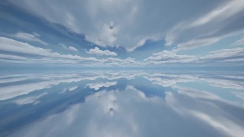 Smooth movement through the clouds creates a moment of happiness. The human Vidéo 268798011