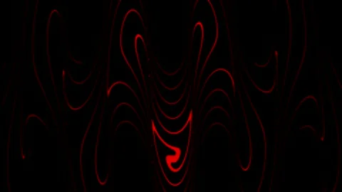Smooth movement of wavy lines on a black background Stock Footage 169585778