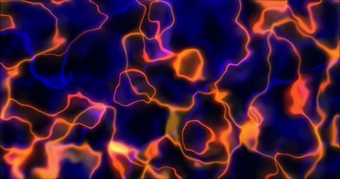 Smooth neon blue orange psychedelic liquid motion animation background. Neo.. Vídeos de archivo 224689704
