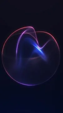 Smooth neon gradient orb made for vertical smartphone wallpapers. Elegant f.. Stock Illustration