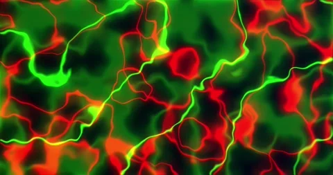 Smooth neon red psychedelic liquid motion animation background. Neon colors.. Stock Footage 224690554