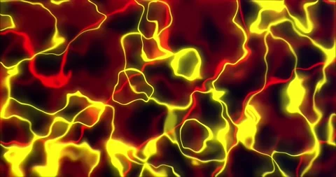 Smooth neon red yellow psychedelic liquid motion animation background. Neon.. Stock Footage 224692638