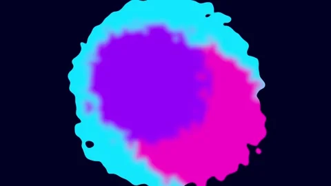 Smooth Organic Fluid Blobs Distortion Flowing Fluid Animation Video stock 333976358