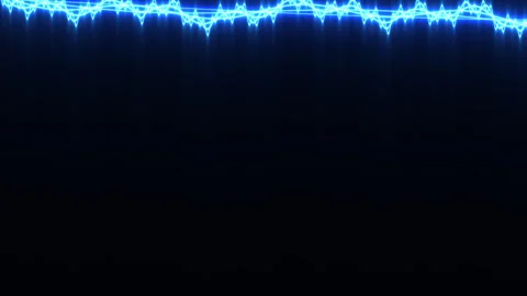Smooth Oscillating Audio Waves in Soft Blues Video stock 291054534