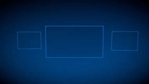 Smooth panning shot across a spatial computing UI, 4K Stock Footage 338433038