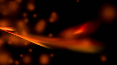 Smooth Particles Flow, Soft Light Strokes Flying In Dark Space Stock Footage 50309351