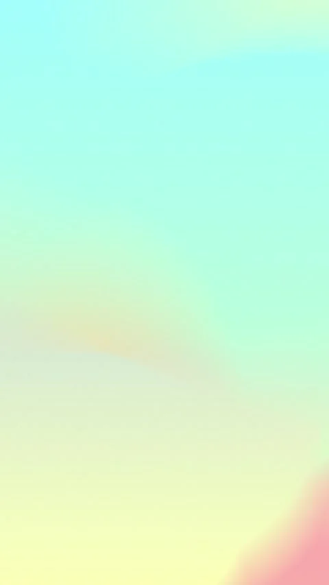 Smooth pastel gradient blending soft aqua, pink, and yellow tones. Seamless loop Stock Footage 310143593