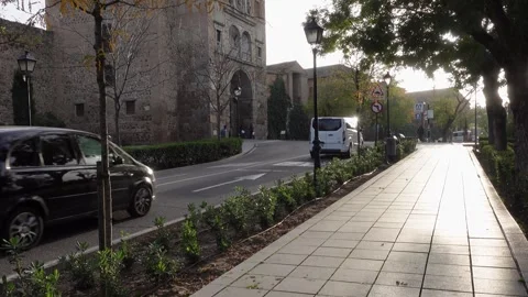 Smooth pavement in Recaredo Park Stock Footage 293858783