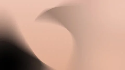 Smooth peach gradient with soft curved shadows in seamless loop background. 4K Stock Footage 309058940