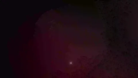 Smooth pink light leak animation with floating glowing heart shape with shape Stock Footage 343551409