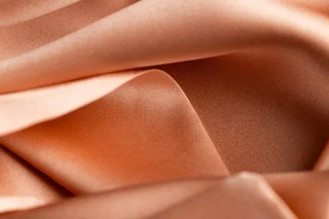 Smooth Pink Silk Fabric Texture with Soft Folds Stock Illustration