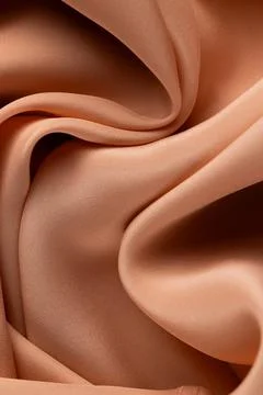 Smooth Pink Silk Fabric Texture with Soft Folds Stock Illustration