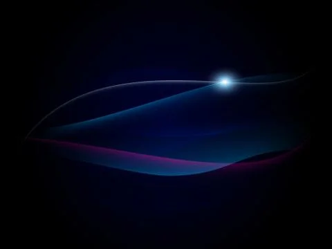 Smooth plasma waves blue Stock Illustration