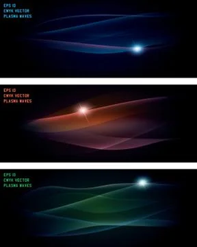 Smooth plasma waves 스톡 일러스트