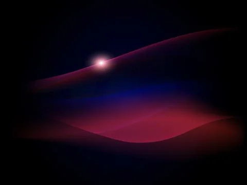 Smooth plasma waves red Stock Illustration