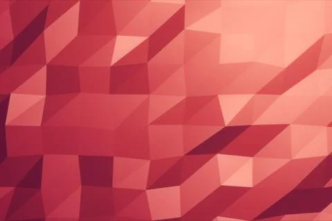 Smooth polygons waves perfect seamless loop of slow motion polygon waves 3d i Stock Illustration
