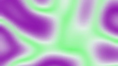 Smooth purple and green waves ripple softly Video stock 337226552