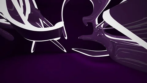 Smooth purple interior. Vídeos de archivo 75854899