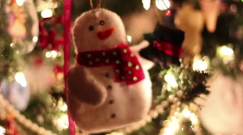 Smooth Push Focus Snowman 스톡 동영상 45415052