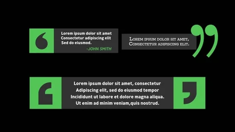 Smooth Quotation Lower Third Stockmateriaal After Effects