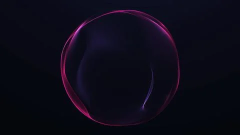 Smooth red and purple gradient energy sphere with soft glowing plasma surfa.. Stock Illustration
