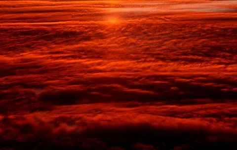 Smooth red clouds Stock Photos