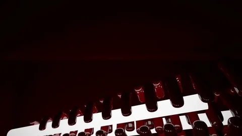 Smooth red interior. Video stock 82348863
