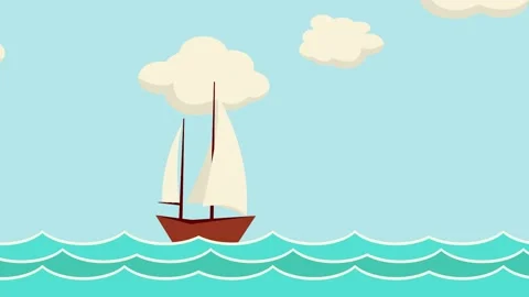 Smooth sailing Stock Footage 152117440