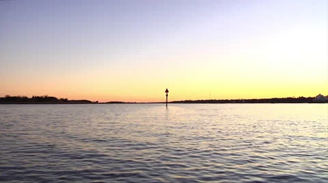 Smooth sailing past marker 2, 48fps Video stock 24444383