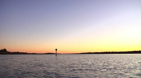 Smooth sailing past marker 3, 48fps Stock Footage 24444724