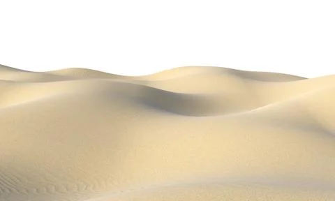 Smooth sand dunes with waves isolated Stock-Illustration