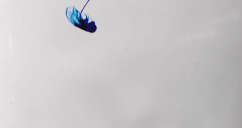 Smooth sapphire ink exploding as beautiful smoke fume. Navy blue clouds of smoke Stock Footage 135997537