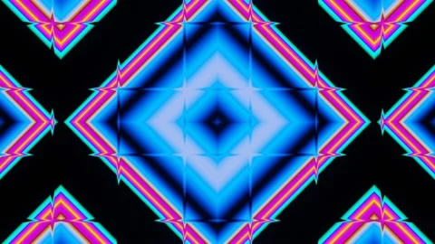 Smooth seamless animation of abstract multi-colored squares Stock Footage 194029498