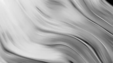 Smooth silver abstract fluid waves seamless looping metallic monochrome 库存影片 333669337