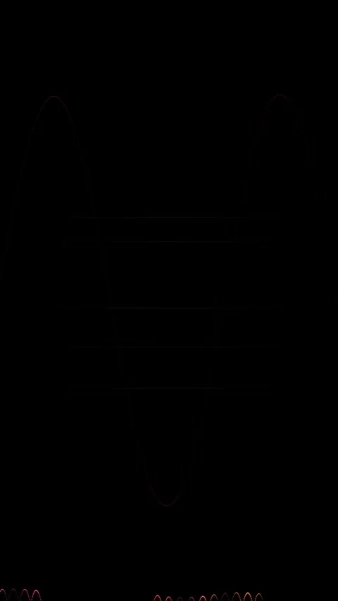 Smooth sine wave animation background loop for scientific, technological, a.. Stock Footage 344935196