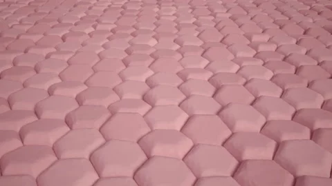 Smooth Skin After Replacing Damaged Tissues - Skin Regeneration - 3D Hexagonal S Stock Footage 166822763