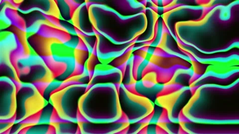 Smooth sliding of multi-colored, abstract circles Video stock 151172813