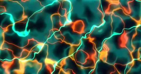 Smooth Sly blue Orange psychedelic liquid motion animation background. Neon.. Stock Footage 224690797