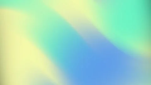 Smooth soft gradient of pale yellow light green and light blue blends diagonally Stock Footage 294651718