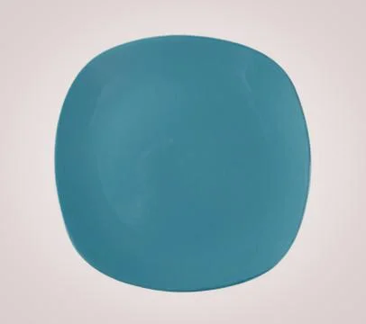 Smooth solid blue sphere on plain background Stock Photos