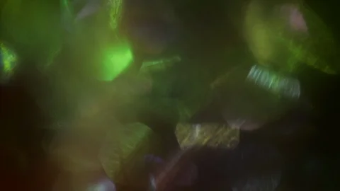 Smooth spectral background. Gorgeous light leaks. Light beams shining on dark Stock Footage 119976469