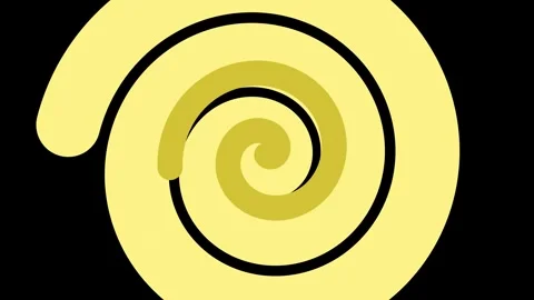 Smooth Spiral Shape Transitions Stock Footage 261000620
