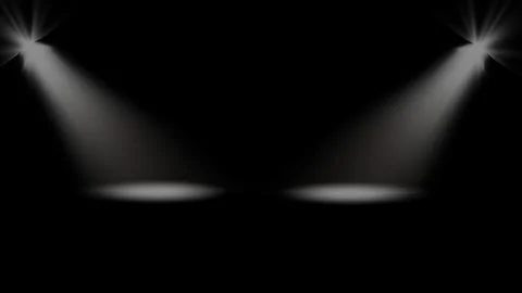 Smooth spotlights appear and disappear animation. Video stock 336859001